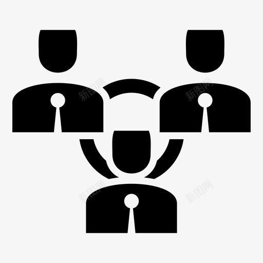 管理层员工层级svg_新图网 https://ixintu.com 管理层 员工 层级 经理 团队