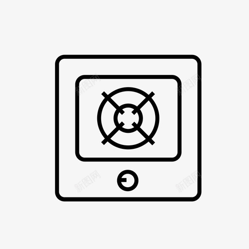 燃气灶图标厨房svg_新图网 https://ixintu.com 燃气灶 图标 厨房 轮廓