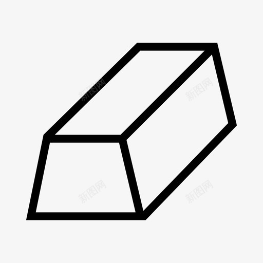 棱镜三维几何svg_新图网 https://ixintu.com 三维 形状 棱镜 几何 几何形 梯形