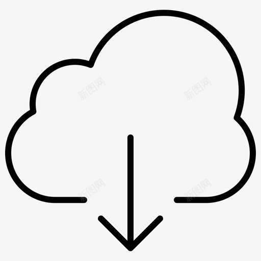 下载云office瘦图标svg_新图网 https://ixintu.com 下载 图标