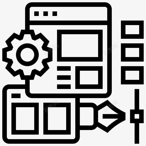 电脑制图插画界面svg_新图网 https://ixintu.com 电脑 制图 插画 界面 软件 设计 思路