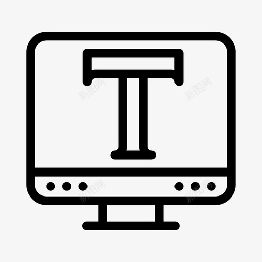 文字设计字体svg_新图网 https://ixintu.com 设计 文字 字体 屏幕 开发 线条