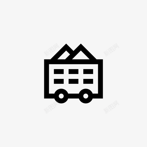 矿山建筑货车svg_新图网 https://ixintu.com 建筑 矿山 货车 线条