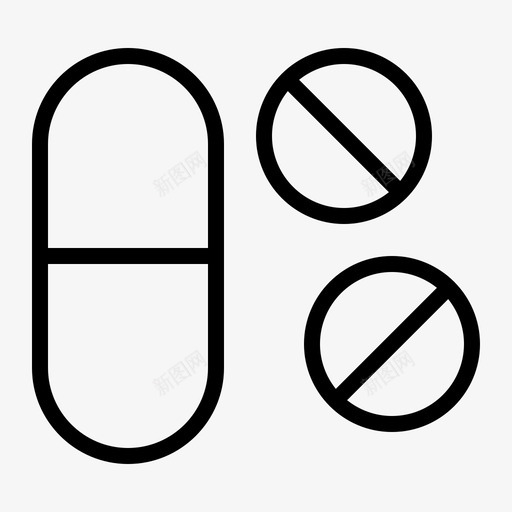 药丸片svg_新图网 https://ixintu.com 药丸 医学 大纲