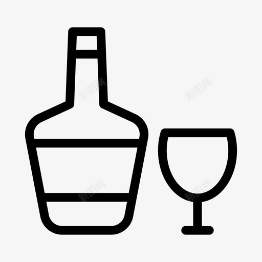 饮料酒精瓶子svg_新图网 https://ixintu.com 饮料 酒精 瓶子 葡萄酒 酒瓶