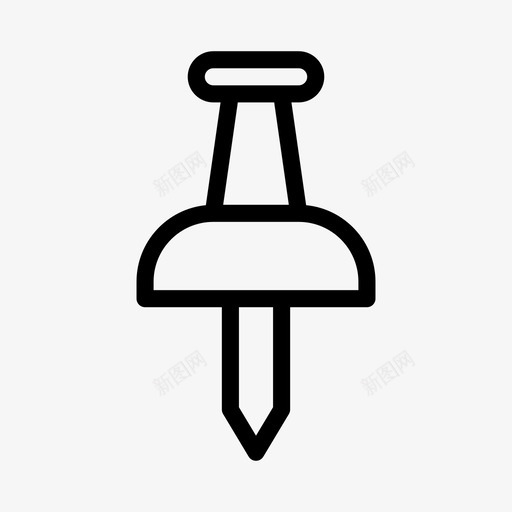 图钉板通知svg_新图网 https://ixintu.com 图钉 通知 学校教育 像素 线条