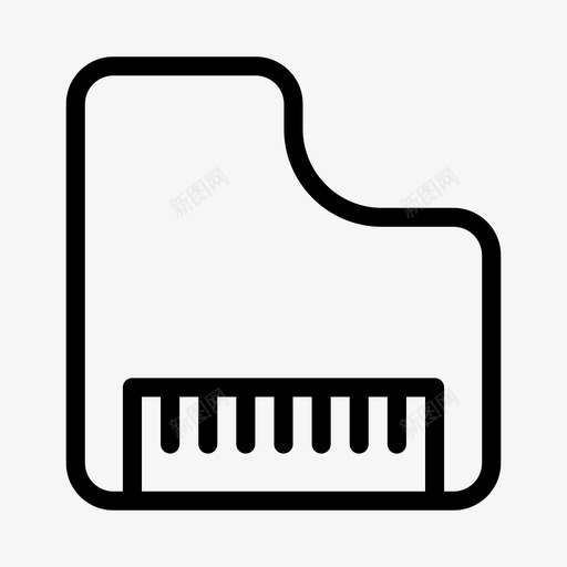 钢琴教育乐器svg_新图网 https://ixintu.com 教育 钢琴 乐器 音乐 瓷砖 线条