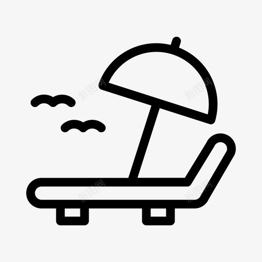 甲板海滩椅子svg_新图网 https://ixintu.com 甲板 海滩 椅子 休息室 夏天 雨伞 旅行 旅游线路