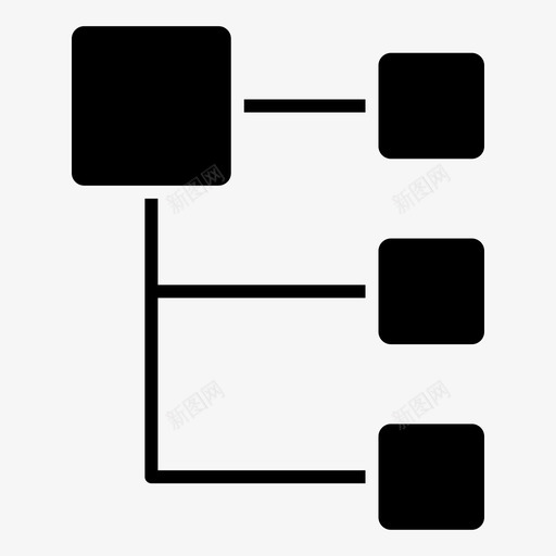 层次结构图表模型svg_新图网 https://ixintu.com 层次 结构 结构图 图表 模型 办公室 填充 图标
