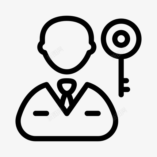 密钥锁专用svg_新图网 https://ixintu.com 密钥 专用 保护 用户 安全性