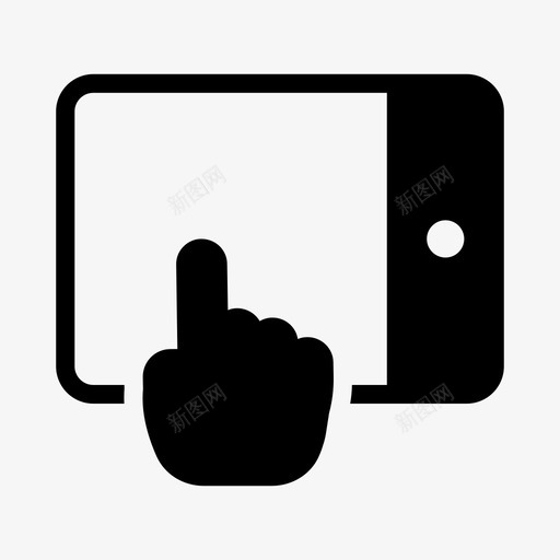 轻触单击移动svg_新图网 https://ixintu.com 轻触 单击 移动 按触 触摸 网络 云计算 线条 符号