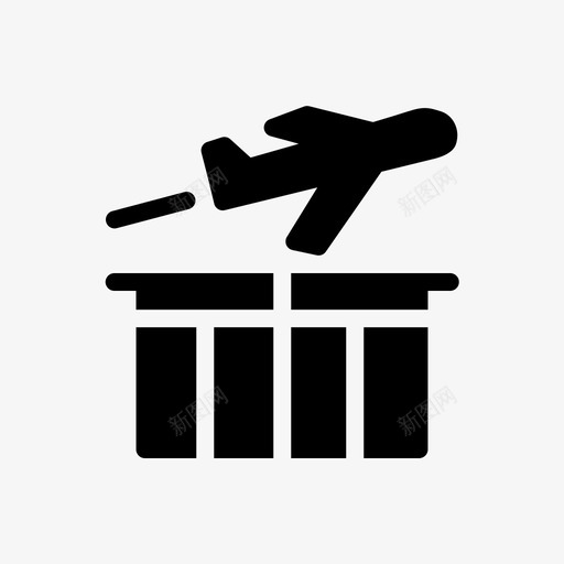 机场航站楼飞机建筑物svg_新图网 https://ixintu.com 机场 航站楼 飞机 建筑物 航班