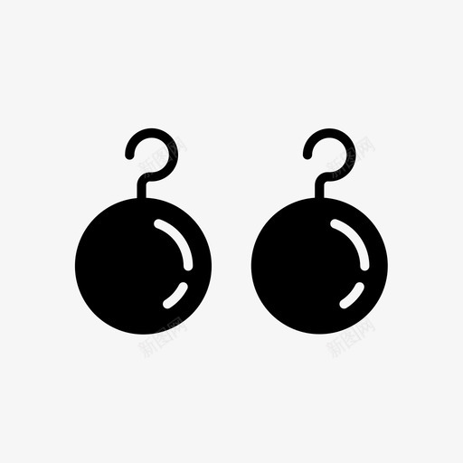 耳环配饰漂亮svg_新图网 https://ixintu.com 耳环 配饰 漂亮 购物 女人