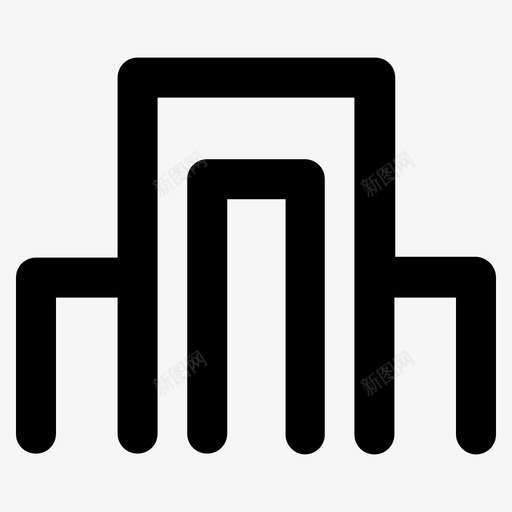 办公室大楼企业svg_新图网 https://ixintu.com 办公室 大楼 企业 城市 公司 轮廓