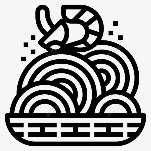 中国炒面中国食品炒面svg_新图网 https://ixintu.com 中国 炒面 食品 方便面 新年