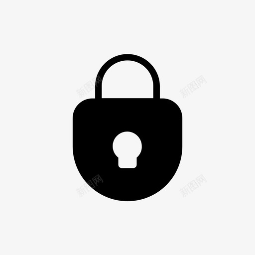 挂锁程序员字形svg_新图网 https://ixintu.com 挂锁 程序员 字形
