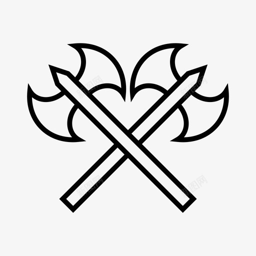 十字轴战斗游戏svg_新图网 https://ixintu.com 十字 战斗 游戏 中世纪 武器
