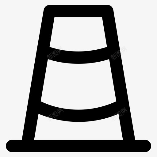 交通锥警报运输svg_新图网 https://ixintu.com 运输 交通 警报 咆哮 障碍 大纲