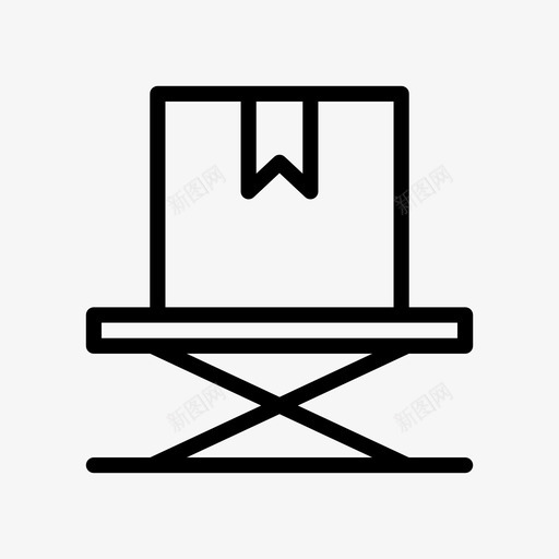 包裹箱子货物svg_新图网 https://ixintu.com 货物 装运 包裹 箱子 交货 仓库 线条 图示