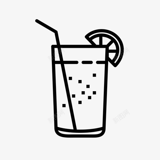 柠檬水清洁饮料svg_新图网 https://ixintu.com 饮料 柠檬水 清洁 健康 液体 图标