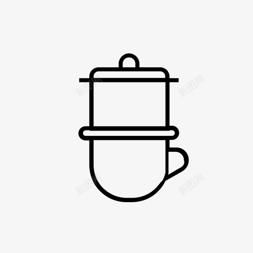 越南滴咖啡饮料svg_新图网 https://ixintu.com 越南 图标 咖啡 饮料 商店 咖啡店