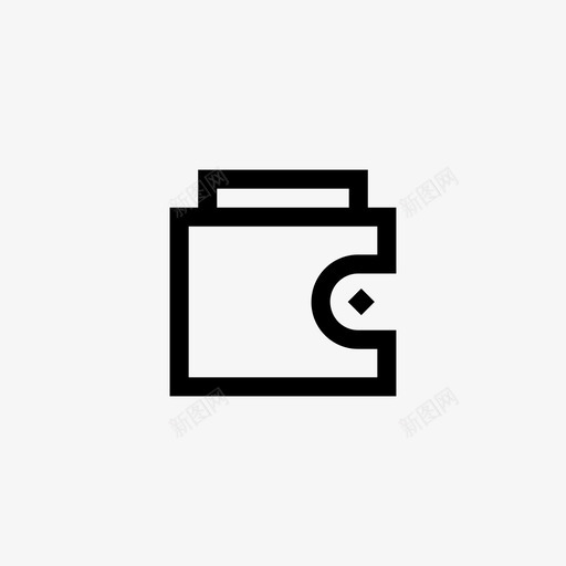 钱包现金钱svg_新图网 https://ixintu.com 钱包 现金 金钱 储蓄 储蓄金 金融 线条 符号