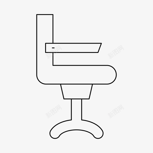 办公椅家具座椅svg_新图网 https://ixintu.com 办公椅 家具 座椅 椅子 细线 线条