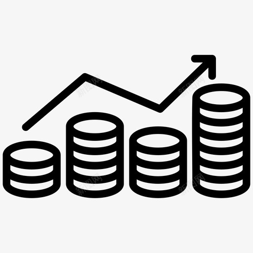 货币增长业务增长金融增长svg_新图网 https://ixintu.com 增长 货币 业务 金融 营销 工厂