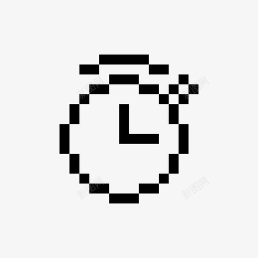 计时器时钟像素svg_新图网 https://ixintu.com 计时器 时钟 像素 秒表