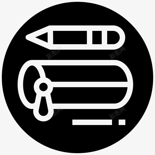 钱包铅笔邮袋svg_新图网 https://ixintu.com 钱包 铅笔 邮袋 文具 返校 基本