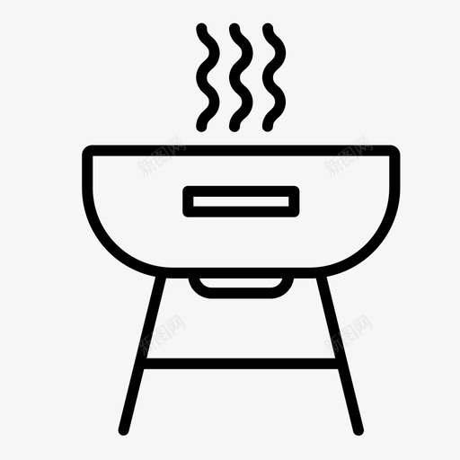 烧烤野营生火svg_新图网 https://ixintu.com 烧烤 野营 生火 食物 户外