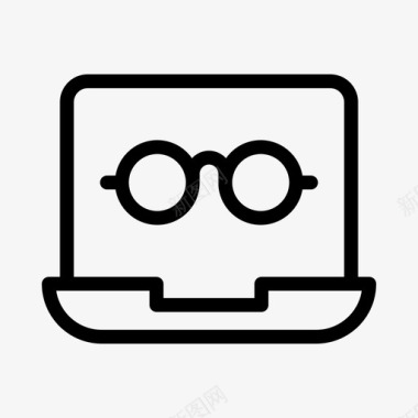 眼镜数码产品笔记本电脑图标