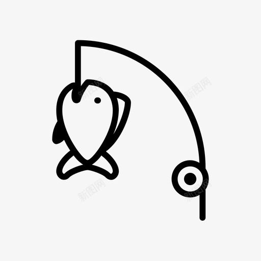 钓到的鱼svg_新图网 https://ixintu.com