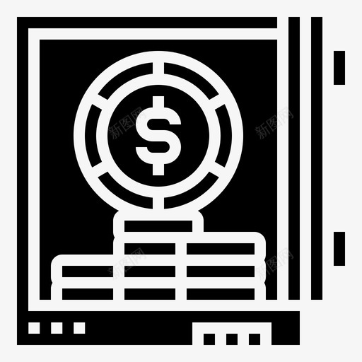 储蓄账户存款货币svg_新图网 https://ixintu.com 储蓄 账户 存款 货币 金库 投资 字形