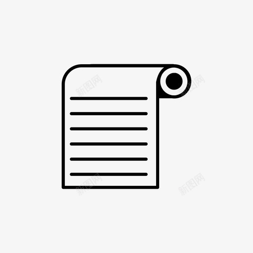 纸卷书卷文本svg_新图网 https://ixintu.com 纸卷 书卷 文本