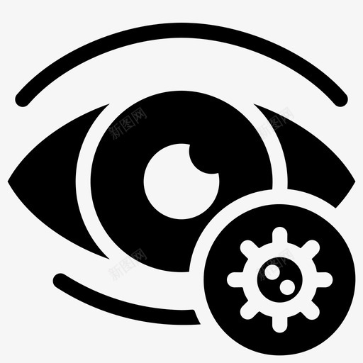 眼睛病毒疾病健康svg_新图网 https://ixintu.com 病毒 眼睛 传播 疾病 健康 感染 雕文