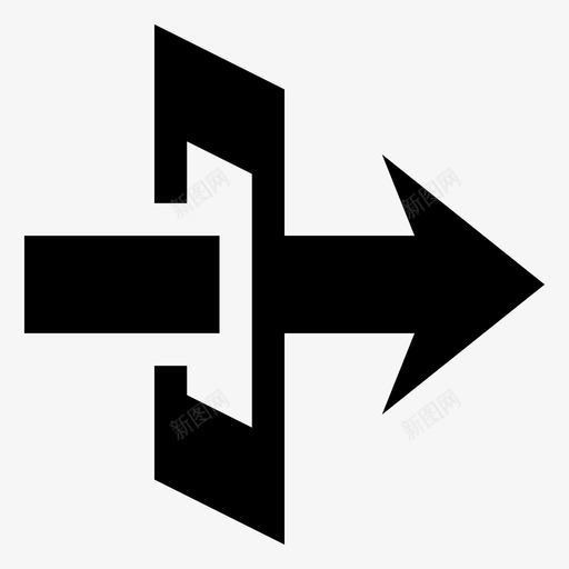 入口通道箭头方向箭头指示svg_新图网 https://ixintu.com 箭头 入口 通道 方向 指示 指向 向右 响应 用户界面 图示 图标