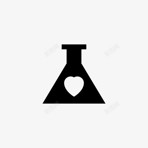 烧瓶心爱svg_新图网 https://ixintu.com 浪漫 烧瓶 心爱 情人节 爱浪 像素 完美 线条