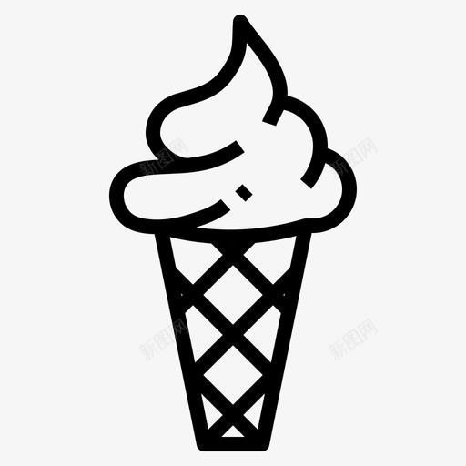 软服务甜点冰淇淋svg_新图网 https://ixintu.com 服务 甜点 冰淇淋 食谱
