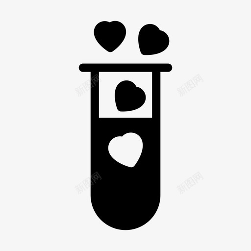 爱化学心svg_新图网 https://ixintu.com 化学 试管 情人节 洛夫