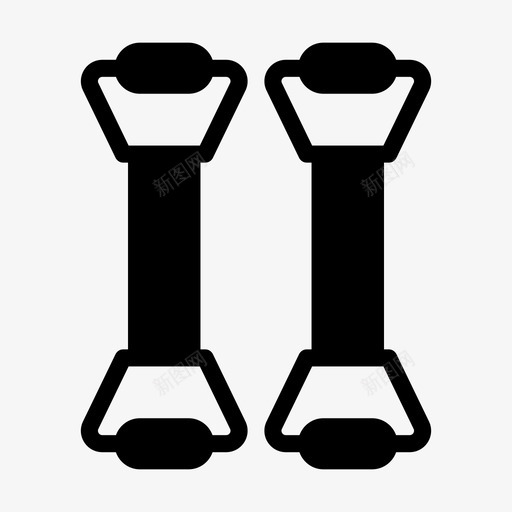 哑铃杠铃运动svg_新图网 https://ixintu.com 健身 健身房 哑铃 杠铃 运动 阻力 线条