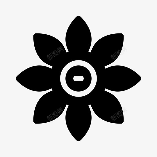 花开花绿色svg_新图网 https://ixintu.com 自然 花开 开花 绿色 公园 生态 像素 完美 线条