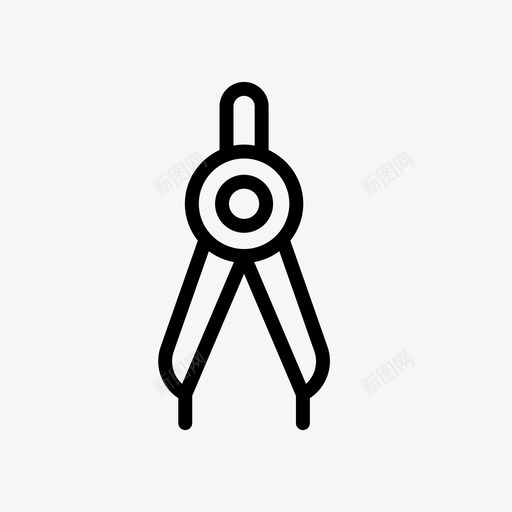 量角器指南针教育svg_新图网 https://ixintu.com 量角器 指南针 教育 几何学 工具 线条 符号
