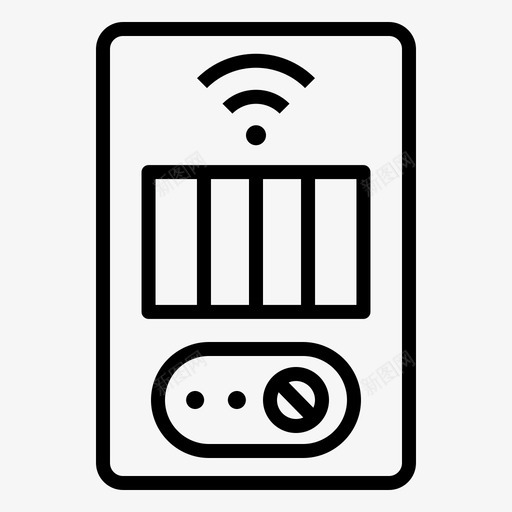 房间加热器热技术svg_新图网 https://ixintu.com 房间 加热器 技术 温暖 智能家居 轮廓 笔划