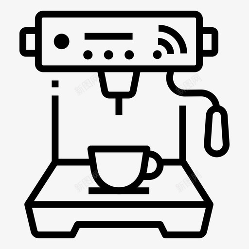 咖啡机咖啡杯饮料svg_新图网 https://ixintu.com 咖啡机 咖啡杯 饮料 自动售货机 智能家居 线切割