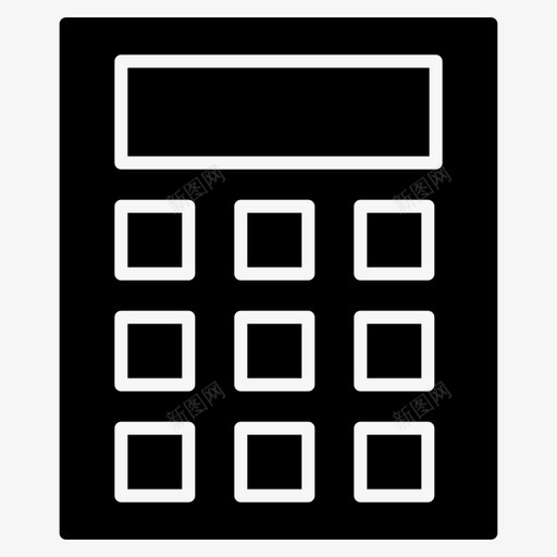 计算器计算科学填充svg_新图网 https://ixintu.com 计算器 计算 科学 填充