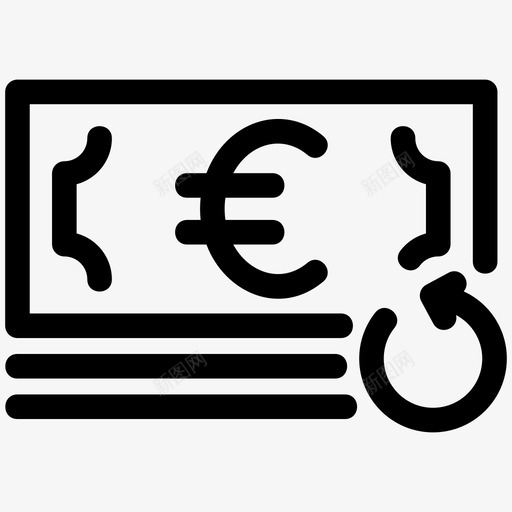 退款财务金钱svg_新图网 https://ixintu.com 退款 财务 金钱 还原 购物 图标