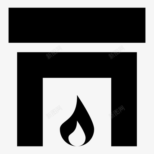火炉营火集中加热系统svg_新图网 https://ixintu.com 火炉 营火 集中 加热 系统 壁炉 木柴 响应 用户界面 实心 图标