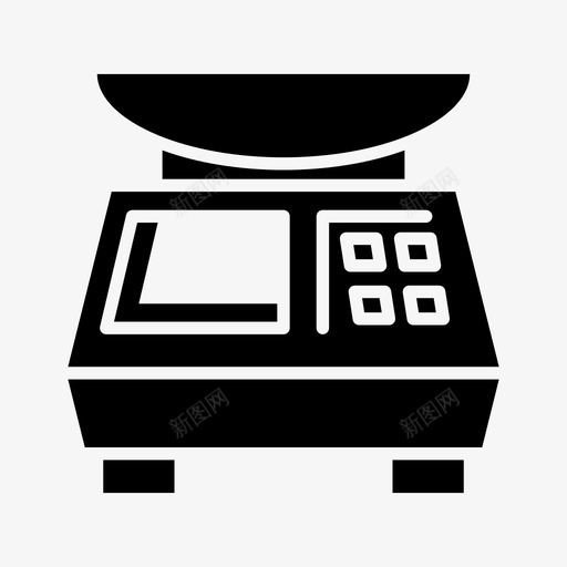 重量秤数字测量svg_新图网 https://ixintu.com 重量 数字 测量 重机