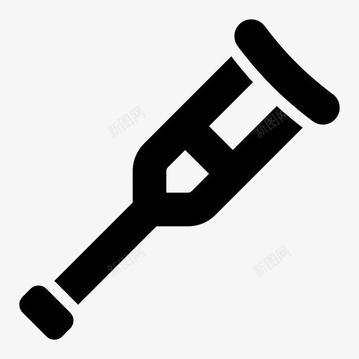 拐杖受伤病人svg_新图网 https://ixintu.com 拐杖 受伤 病人 医疗 符号